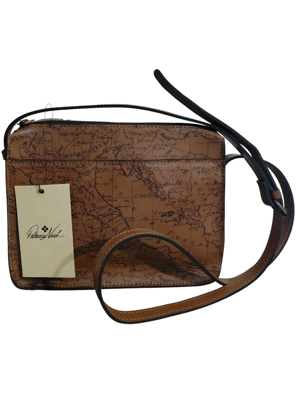 Patricia Nash Signature Map Print Crossbody Bag